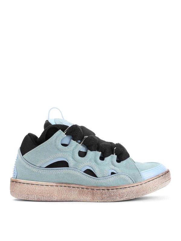 LANVIN: Chaussures de sport - Baskets - Bleu