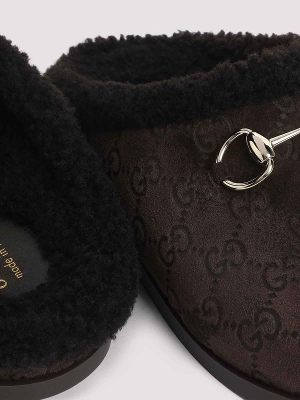 Suede Leather Mules shop online: GUCCI