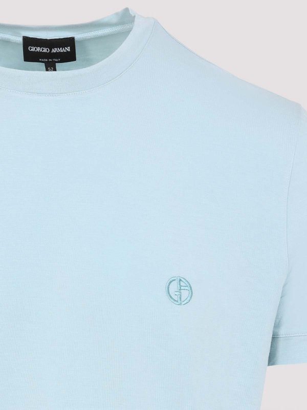 The Best Shops GIORGIO ARMANI: T-shirts - T-Shirt - Hellblau