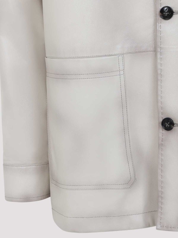 The Best Shops KITON: leather jacket - Lamb Leather Jacket