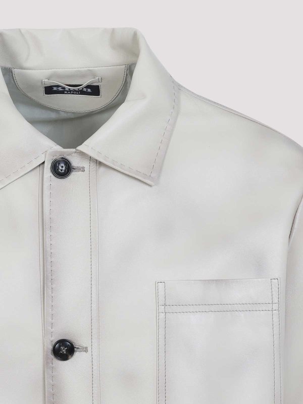 Lamb Leather Jacket shop online: KITON