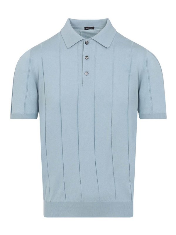 KITON: Polos - Polo - Gris Claro