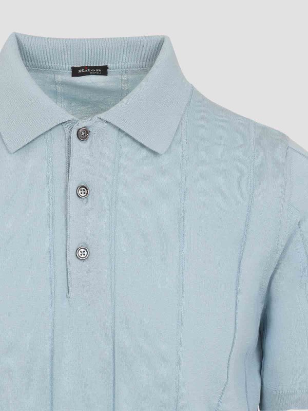 The Best Shops KITON: Polos - Polo - Gris Claro