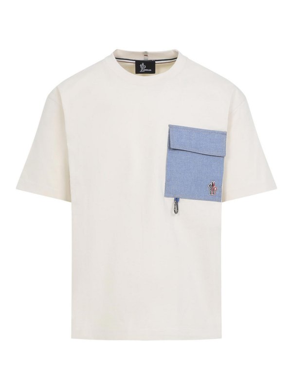 MONCLER: Camisetas - Camiseta - Beis