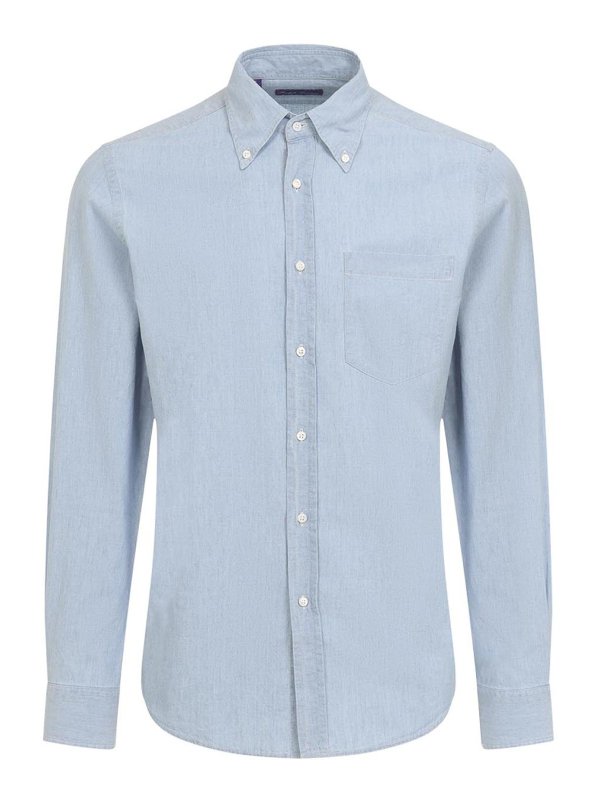 POLO RALPH LAUREN: シャツ - シャツ - ミディアムウォッシュ