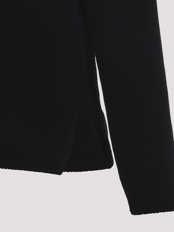 The Best Shops RICK OWENS: Strickpullover mit V-Ausschnitt - V-Pullover - Schwarz