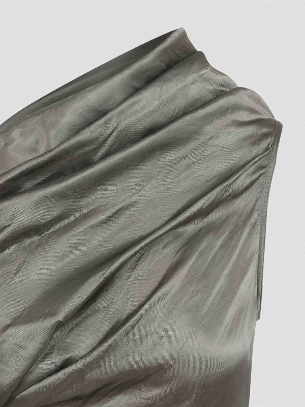 The Best Shops RICK OWENS: ニーレングスドレス - 膝丈ドレス - グレー