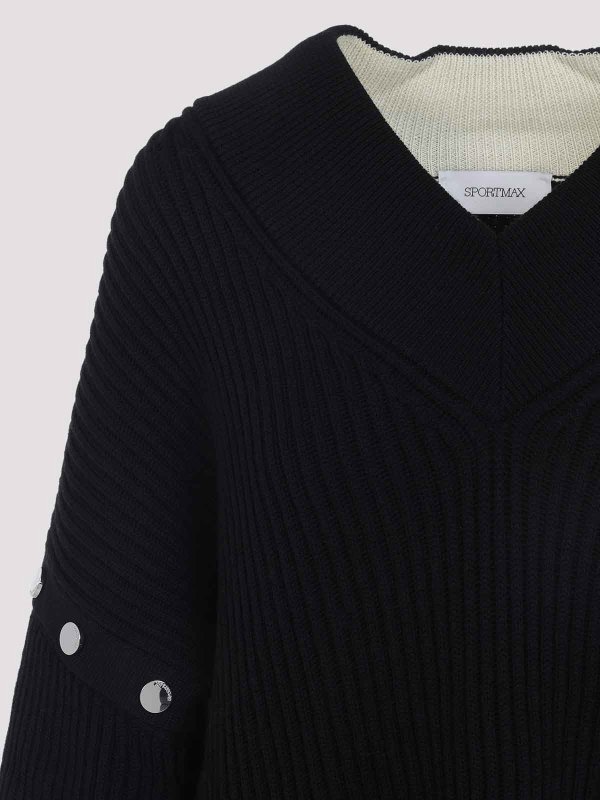 The Best Shops SPORTMAX: クルーネック - クルーネック - 黒