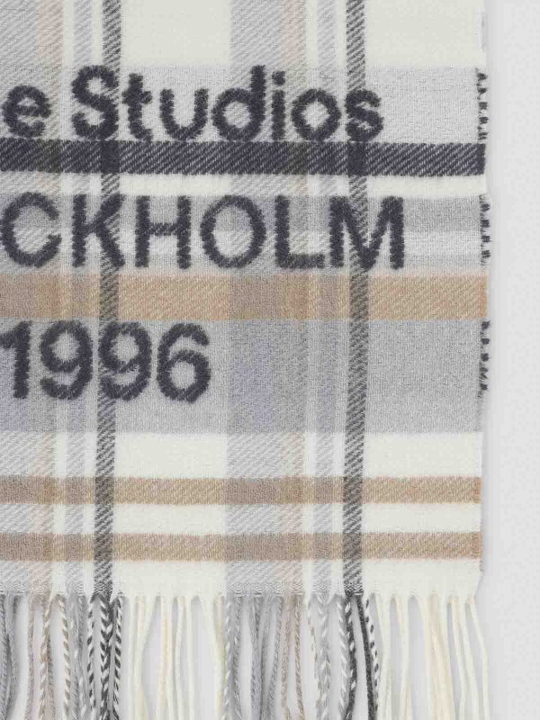 Acne Studios: Bufandas y pañuelos online - Bufanda - Blanco