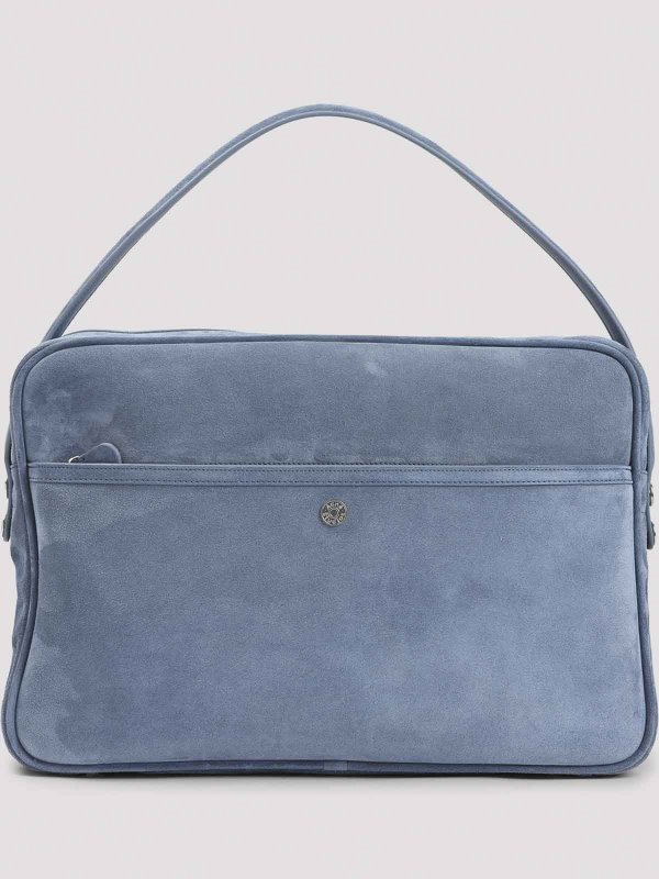 Acne Studios: cross body bags online - Camero Camera Suede Bag