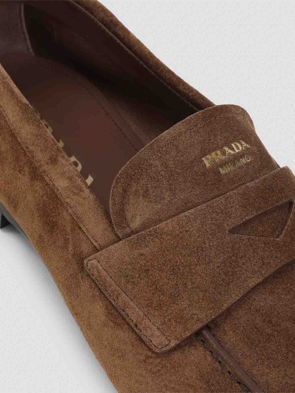 Calf Leather Loafers shop online: PRADA