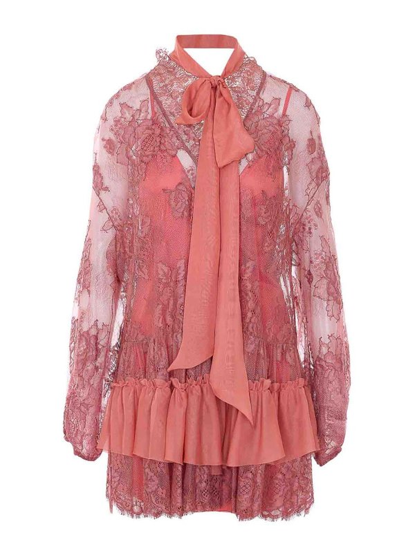 ANIYE BY: ニーレングスドレス - 膝丈ドレス - ヌードカラー