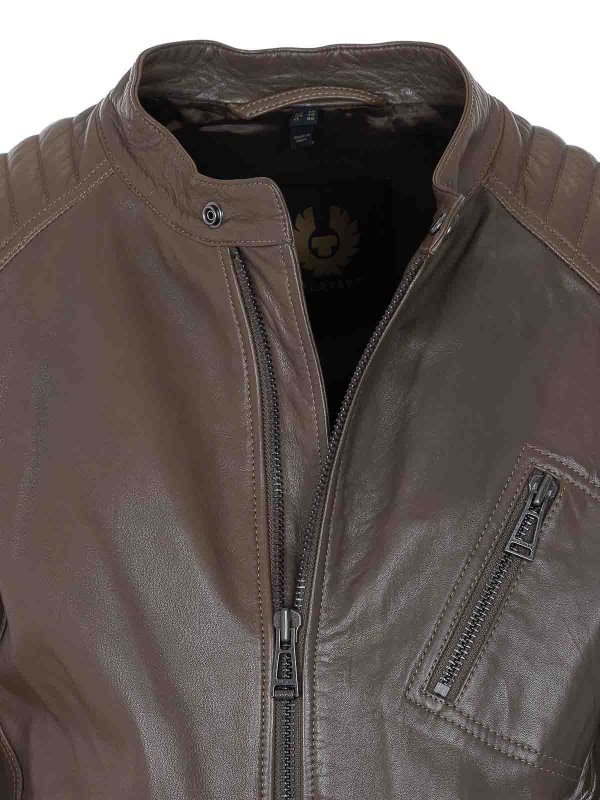 レザージャケット - 緑 shop online: BELSTAFF