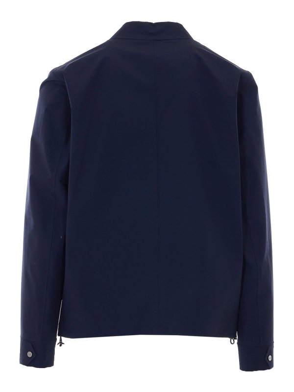 HERNO: casual jackets online - Blue Jacket With Frontal Buttons Closure