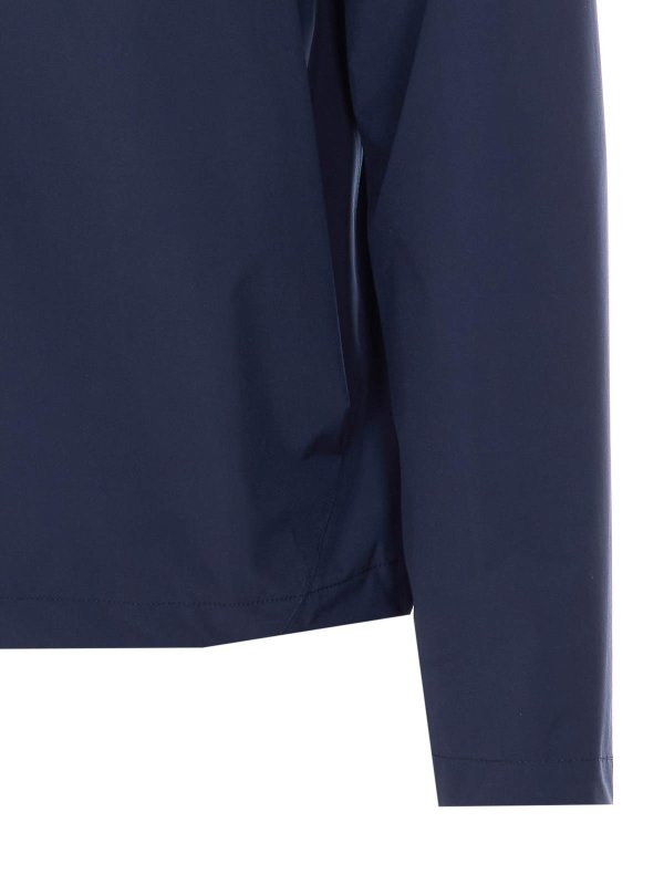 The Best Shops HERNO: casual jackets - Blue Jacket With Frontal Zip Closure
