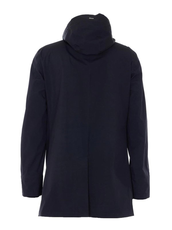 HERNO: trench coats online - Black Raincoat