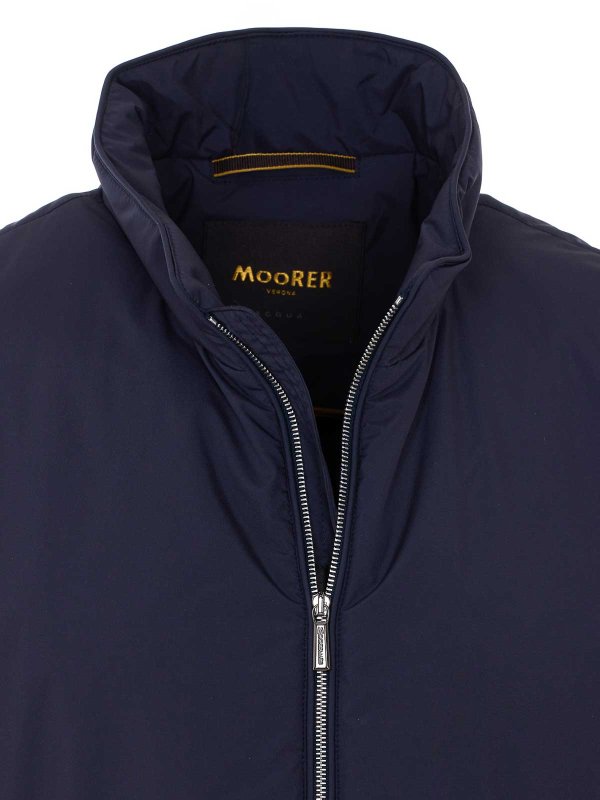 Blue Senio Vest With Frontal Zip Closure Replica 
online: MOORER