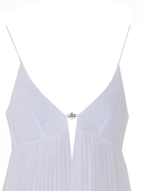 膝丈ドレス - 白 Replica 
online: TORY BURCH