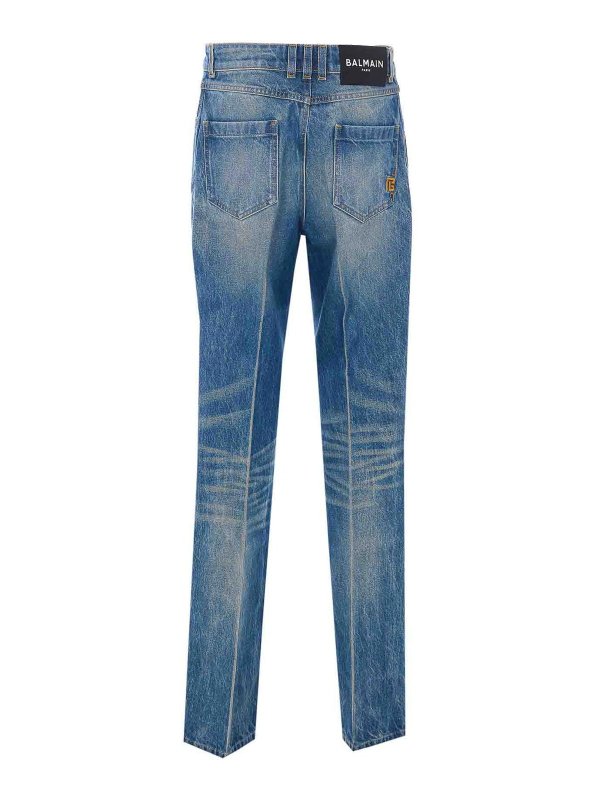 Balmain: ストレートジーンズ online - ストレートジーンズ - ブルー