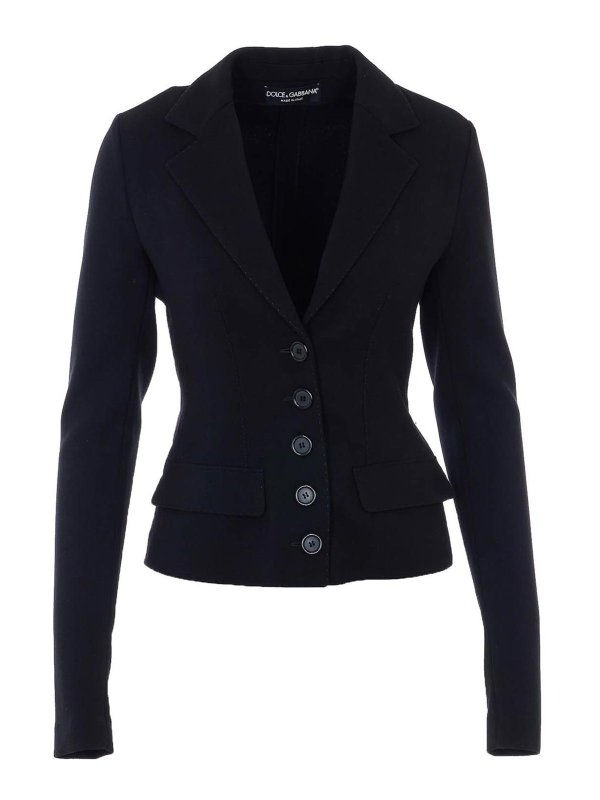 DOLCE & GABBANA: casual jackets - Black Jacket