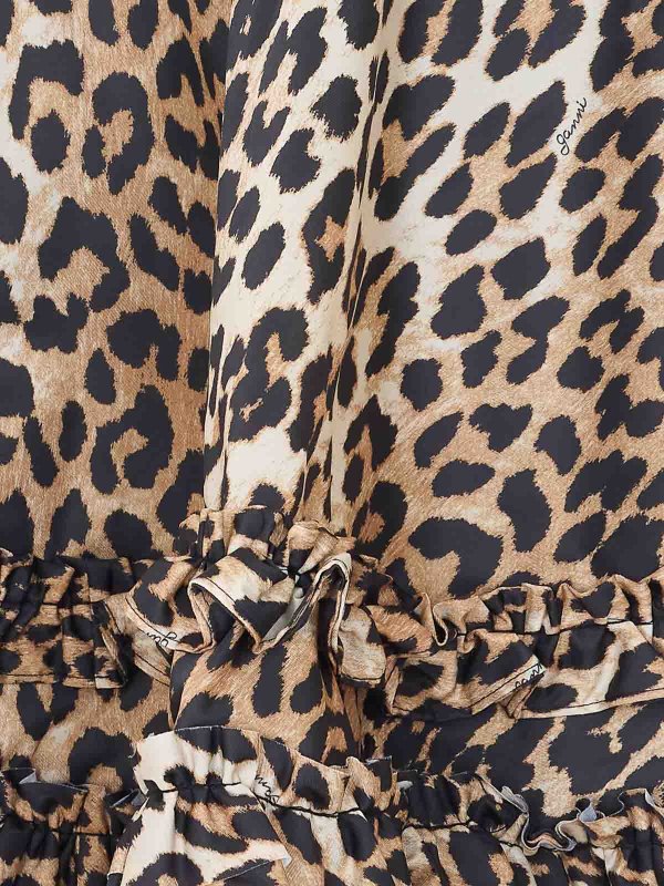 The Best Shops GANNI: ニーレングススカート＆ミディ丈 - 膝丈/ミディスカート - ベージュ