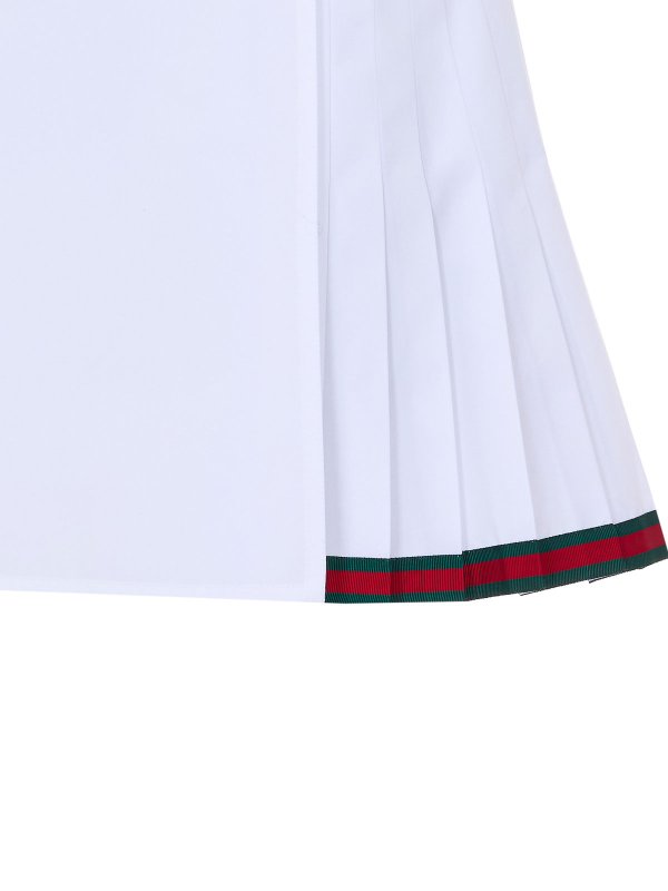 The Best Shops GUCCI: mini skirts - White Mini Pleated Skirt