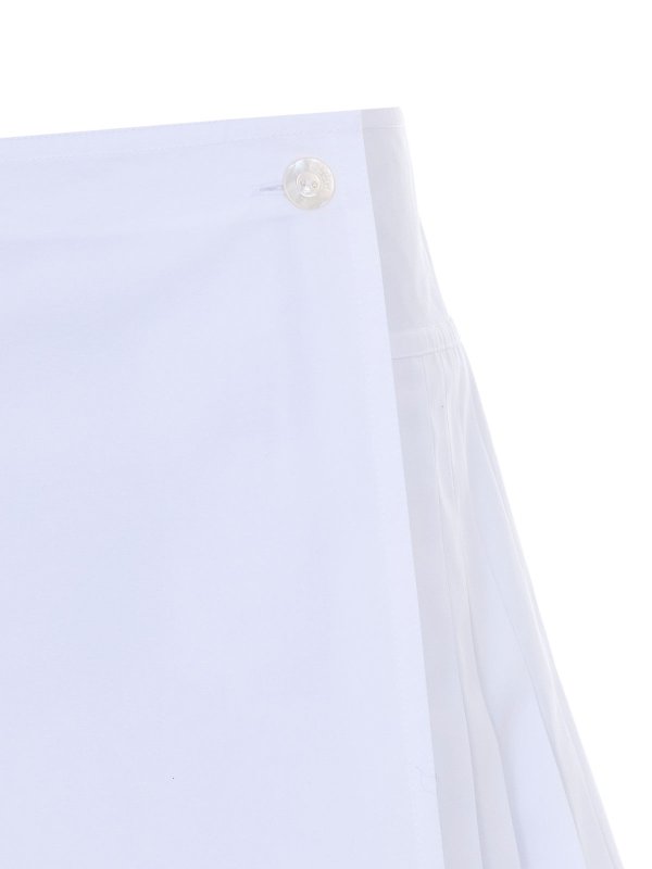 White Mini Pleated Skirt shop online: GUCCI