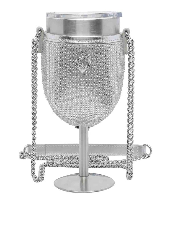 KURT GEIGER: クロスボディバッグ - クロスボディバッグ - 銀