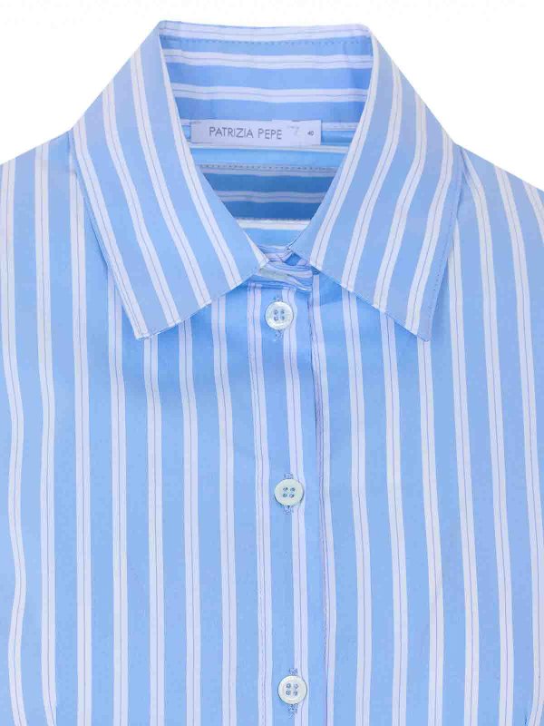 シャツ - ブルー shop online: PATRIZIA PEPE