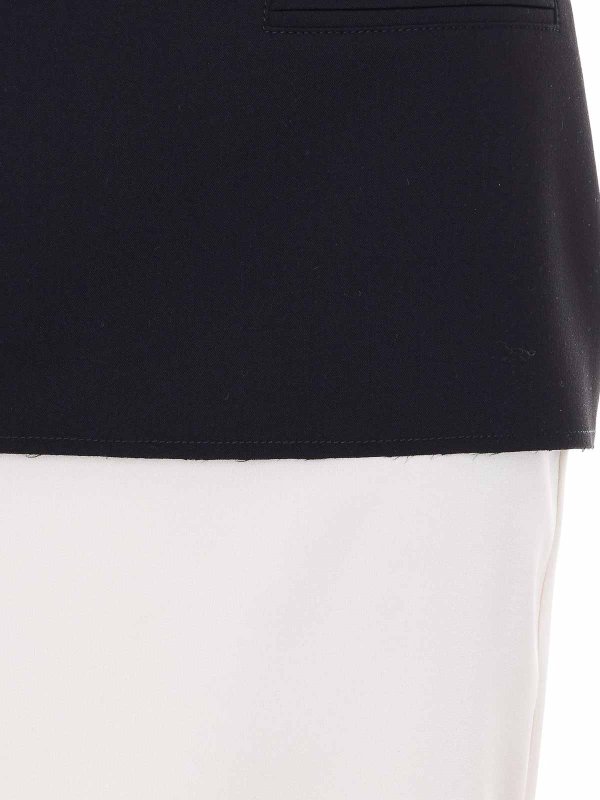 膝丈/ミディスカート - 白 shop online: PATRIZIA PEPE