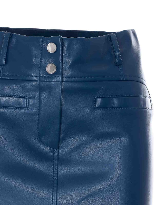 膝丈/ミディスカート - ブルー shop online: PATRIZIA PEPE