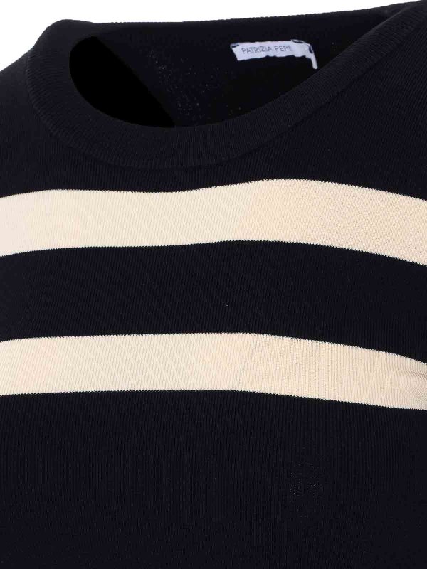 クルーネック - 黒 Replica 
online: PATRIZIA PEPE