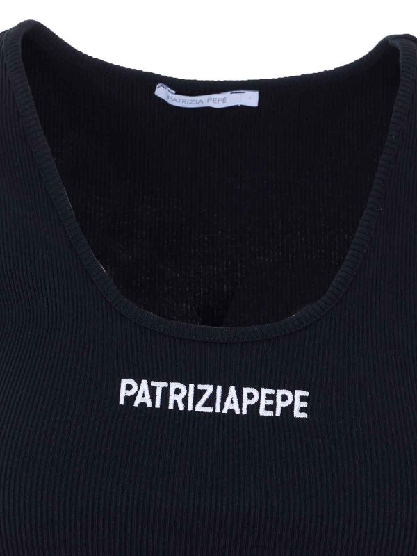 トップ/タンクトップ - 黒 Replica 
online: PATRIZIA PEPE