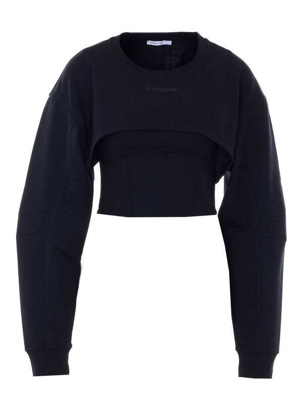 PATRIZIA PEPE: t-shirt - Maglietta nera