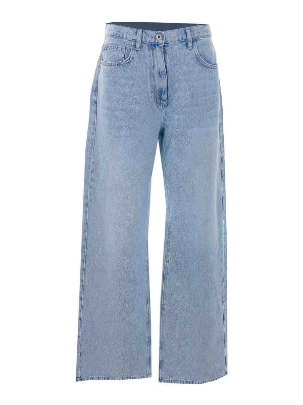 PATRIZIA PEPE: ストレートジーンズ - ストレートジーンズ - ブルー