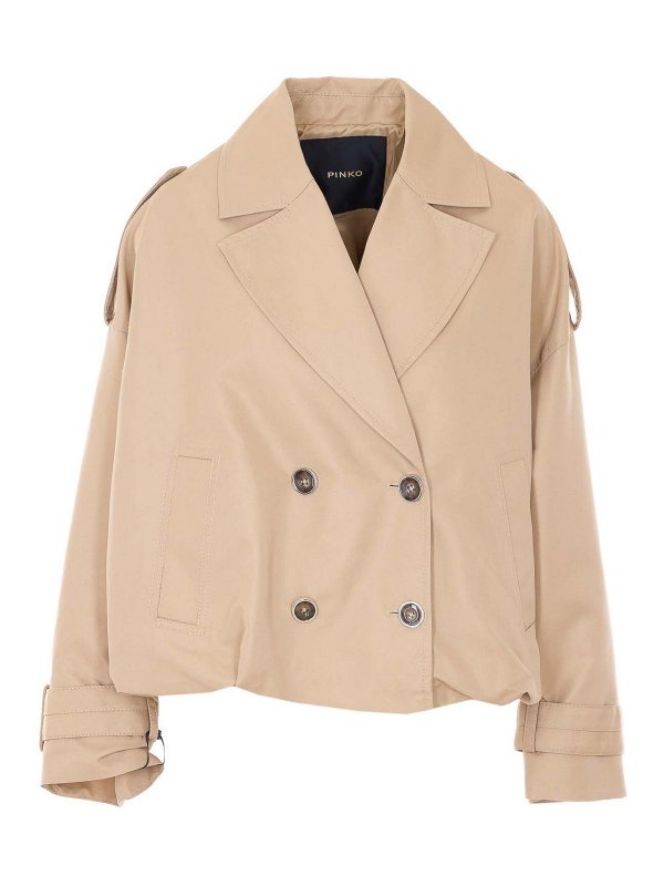Pinko: casual jackets - Beige Triscia Jacket