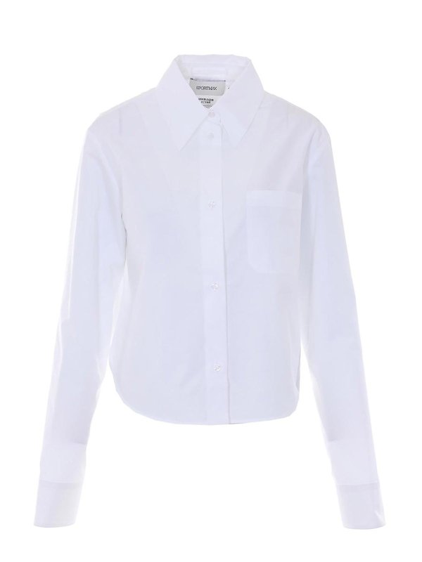 SPORTMAX: Hemden - Hemd - Weiß