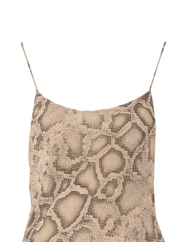 Natural Python Ninfea Maxi Dress shop online: THE ANDAMANE