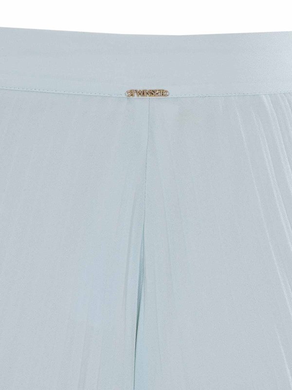 The Best Shops TWINSET: pantaloni casual - Pantaloni a pieghe azzurri