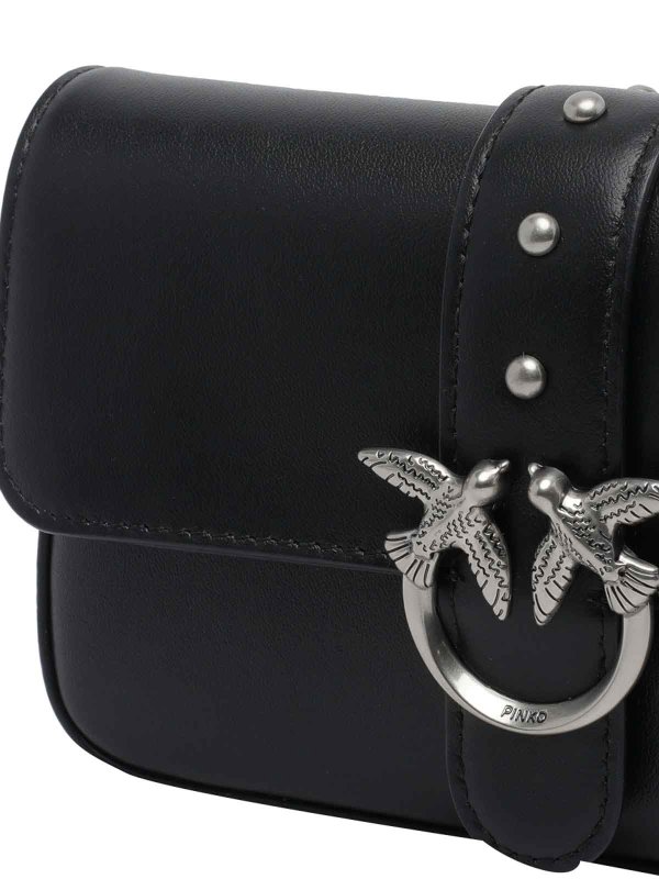 Borsa a tracolla morbida Love One nera Replica 
online: Pinko