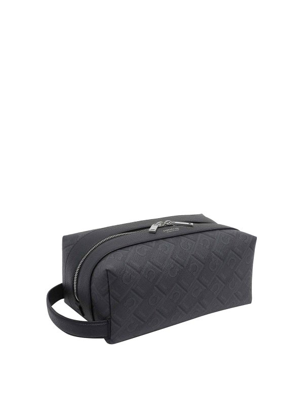 FERRAGAMO: clutches online - Black Dopp Kit