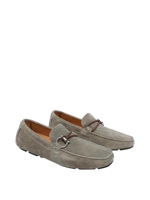 FERRAGAMO: Mocassini e slippers online - Safari Suede Loafers