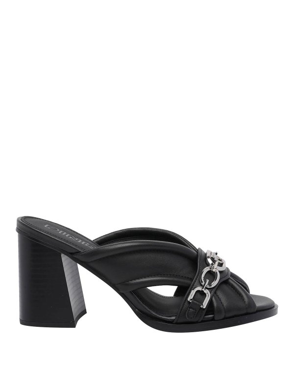 Pinko: court shoes - Black Lara Pump Sandals