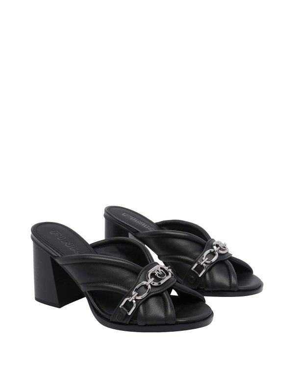 Pinko: court shoes online - Black Lara Pump Sandals