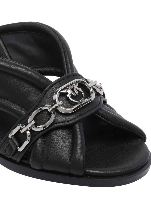 Black Lara Pump Sandals Replica 
online: Pinko