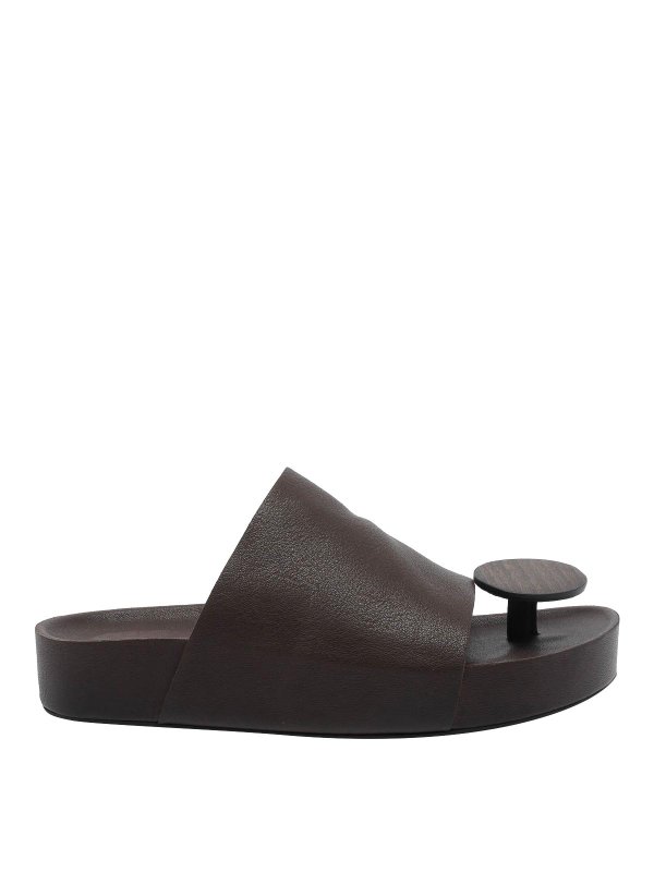 UMA WANG: サンダル - サンダル - ブラウン