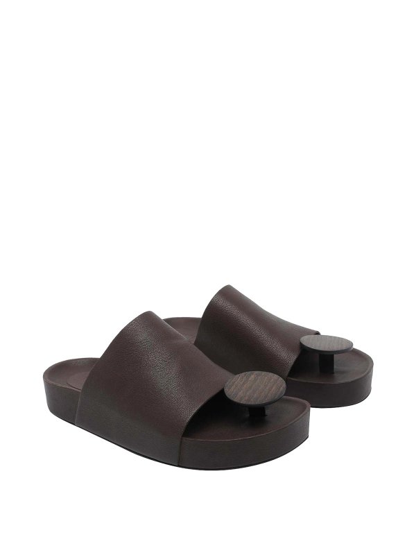 UMA WANG: サンダル online - サンダル - ブラウン