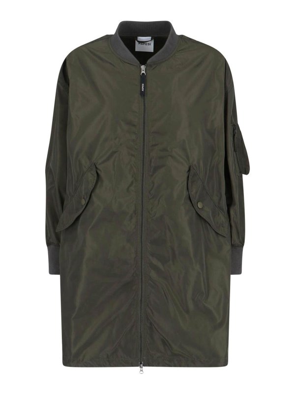 ASPESI: ニーレングスコート - 膝丈コート - 緑