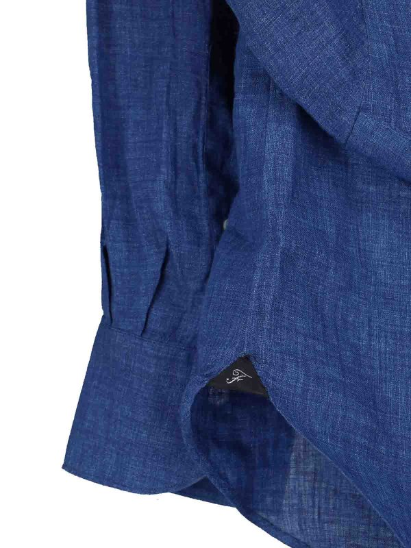 Hemd - Blau shop online: FINAMORE 1925