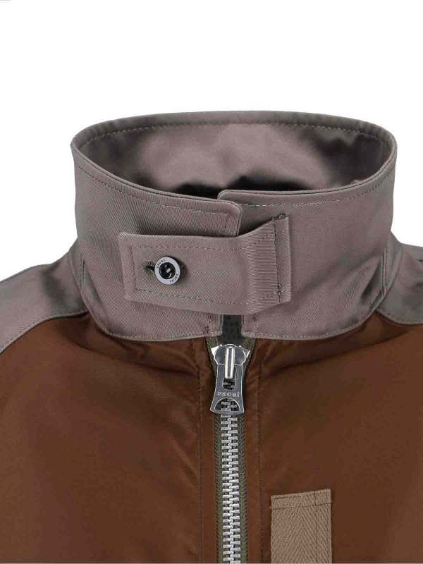 ボンバージャケット - ブラウン shop online: Sacai